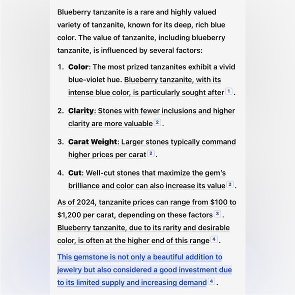 LeVian Tanzanite & Diamond Ring - Picture 4 of 8